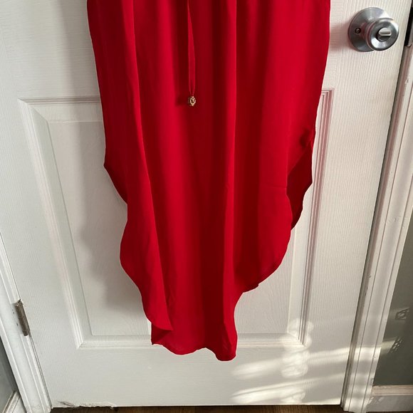 Red Spaghetti Strap Maxi Dress - Picture 5 of 9